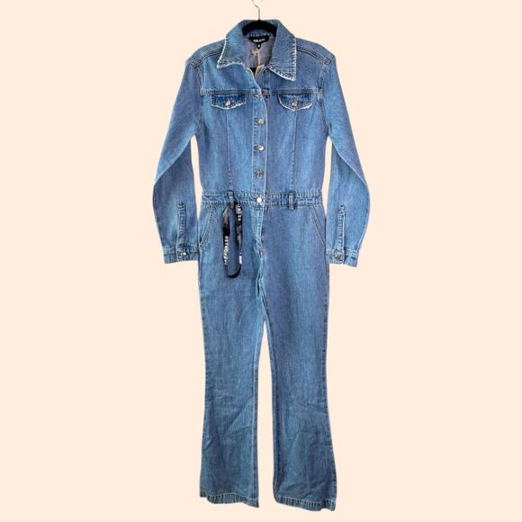 SER.O.YA Mabel Denim Jumpsuit - Picture 2 of 8